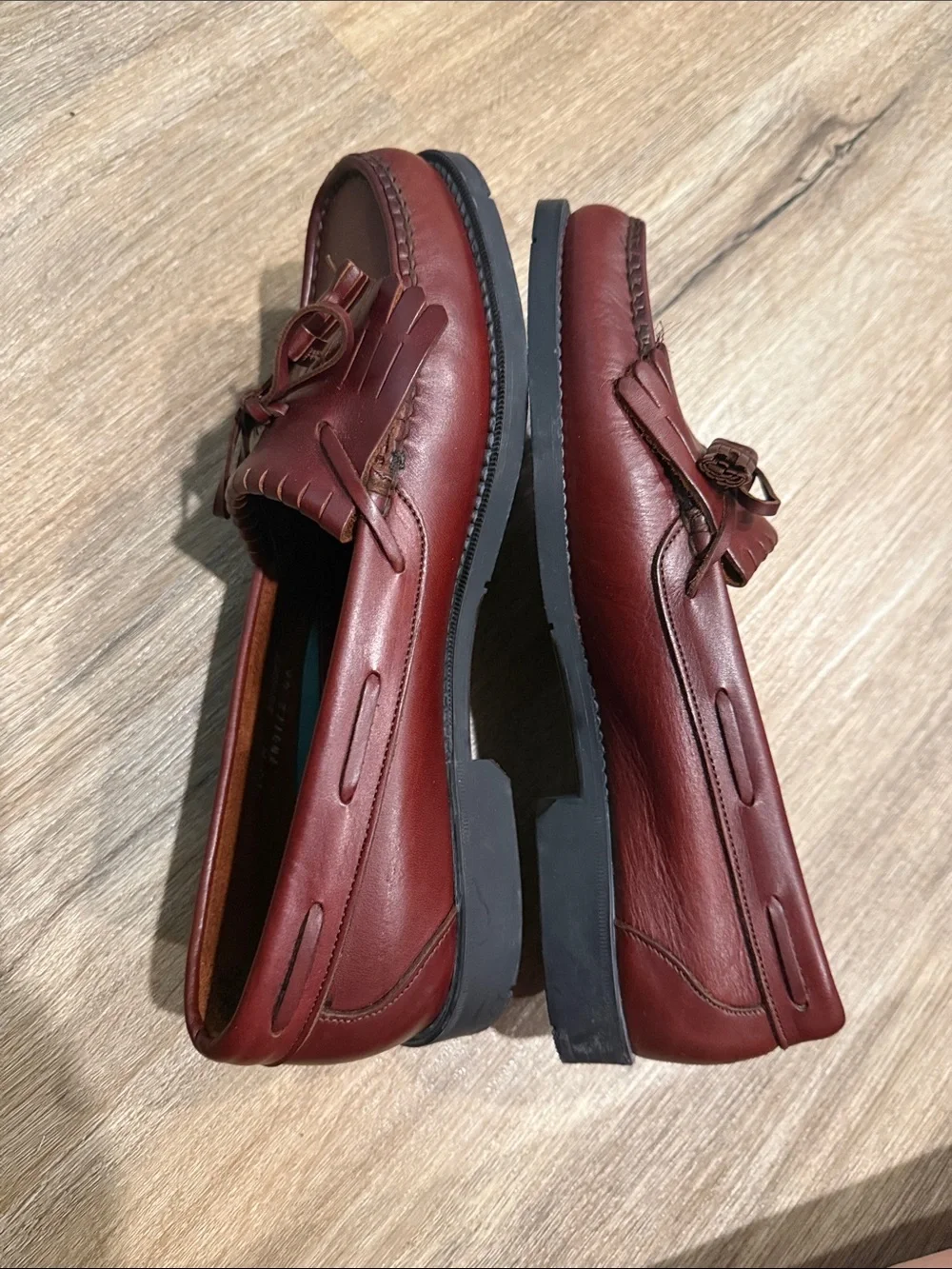 NWOT Dexter Brown Leather Kiltie Tassel Loafers - Men’s Slip-On Walk Over